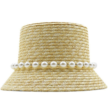 chapeau forme champignon paille